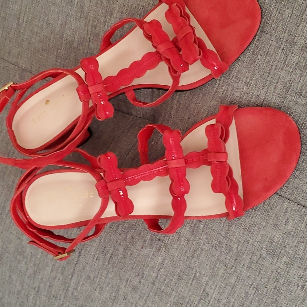 Kate Spade Red Coral Sandals